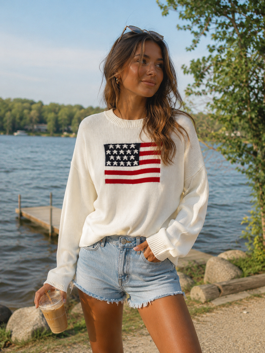 American Dream Sweater | White