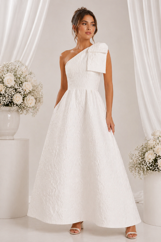 Lovely Bow Maxi | White