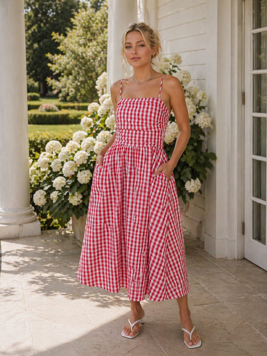 Picnic Maxi Dress | Red