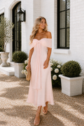 Lilly Bow Maxi Dress | Pink